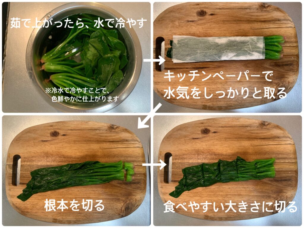 ほうれん草の茹で方